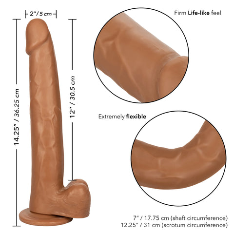 Size Queen 12 Inch Realistic Dildo – Firm 30.5 Cm Dildo > Dildos > Large Dildos