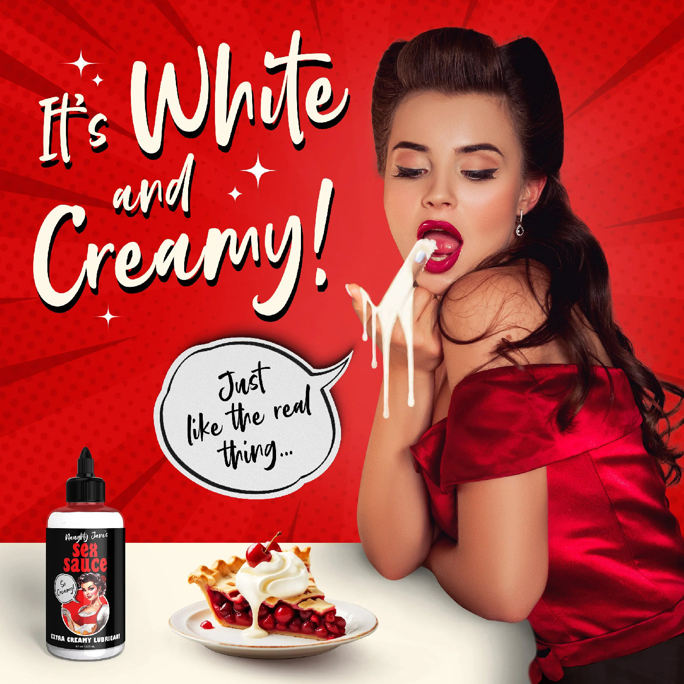 Naughty Jane's Extra Creamy 8 Oz Water Based Lubricant Default Title > Lube > Water Based