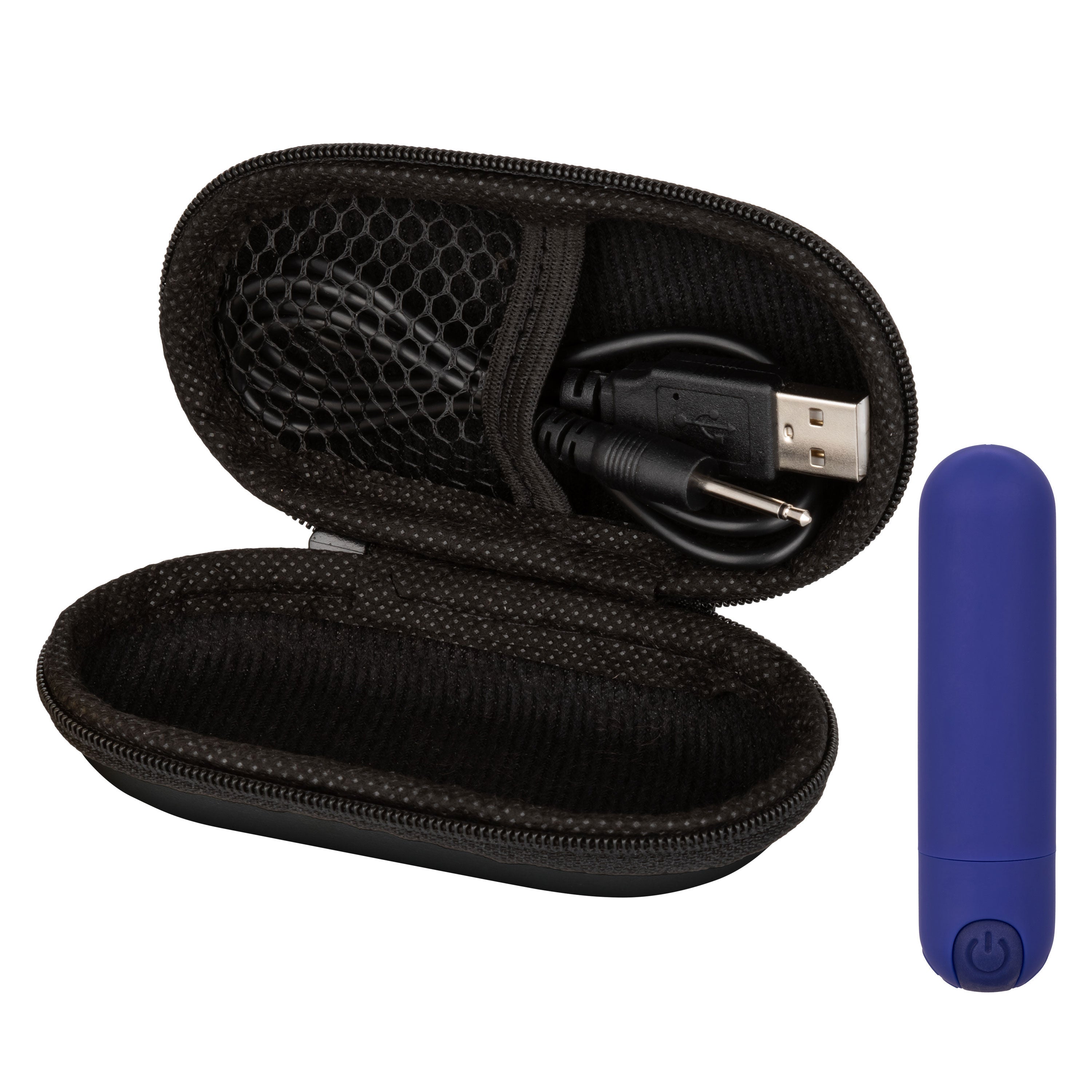Rechargeable Hideaway Bullet Vibrator in Blue for Travel Fun BULLETS