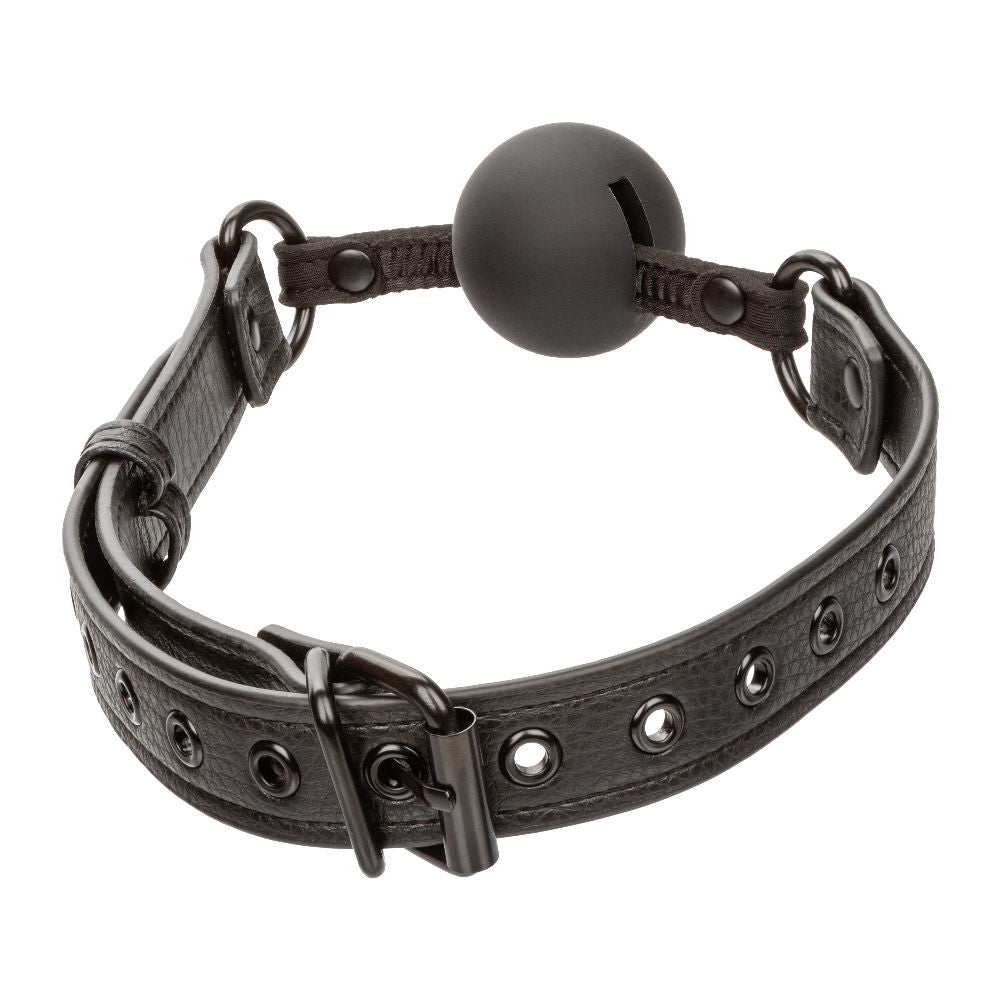 Nocturnal Collection Black Ball Gag Silicone Restraint Toy Gags
