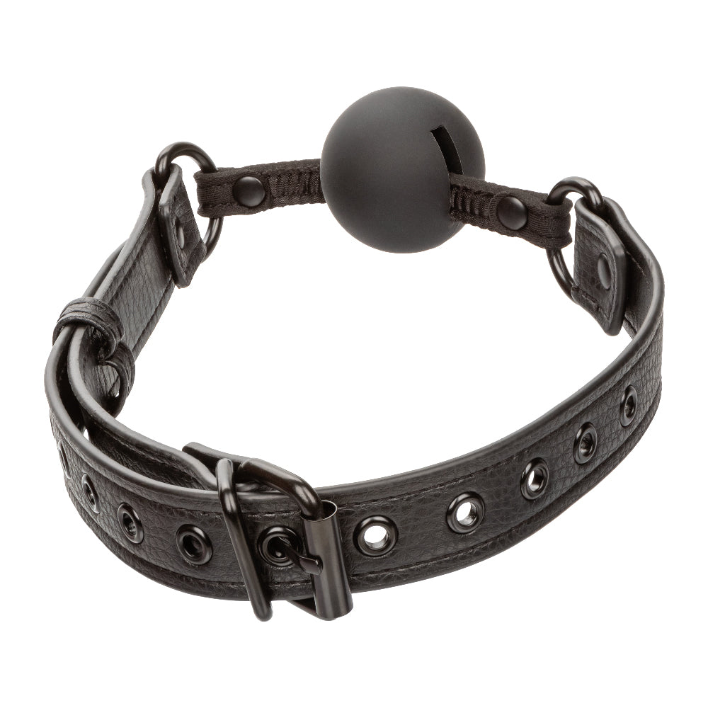 Nocturnal Collection Black Ball Gag Silicone Restraint Toy > Bondage Gear > Gags and Bits