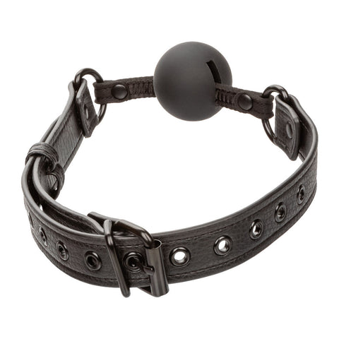 Nocturnal Collection Black Ball Gag Silicone Restraint Toy Gags