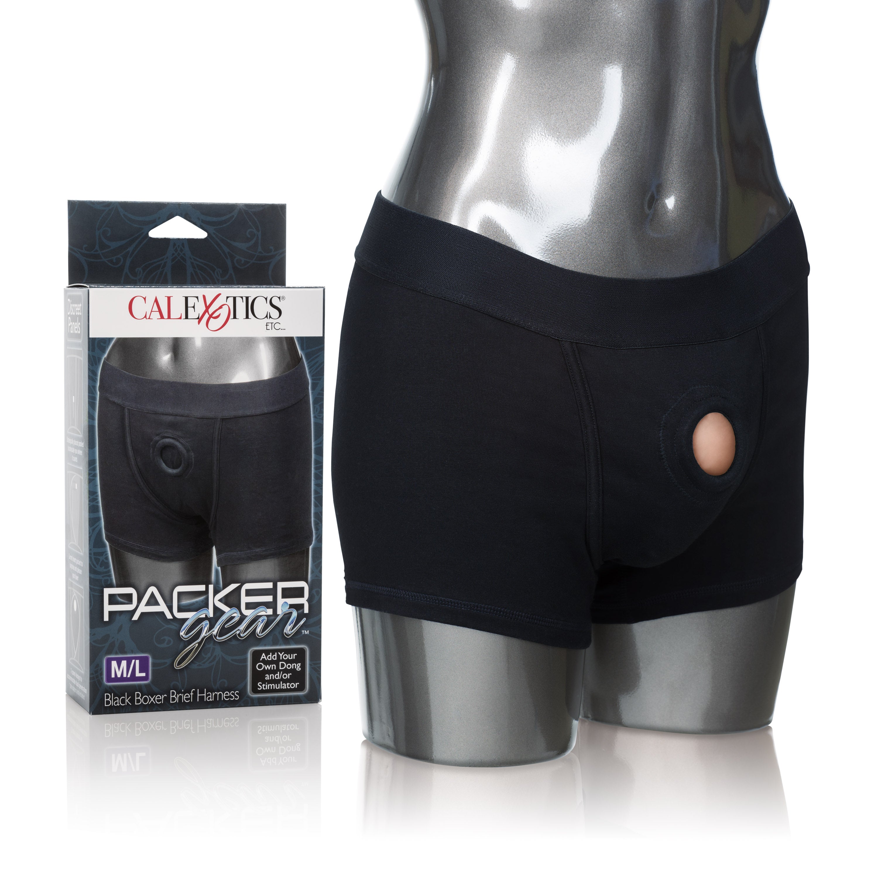 Packer Gear Boxer Harness Black Medium to Large Bodyforms