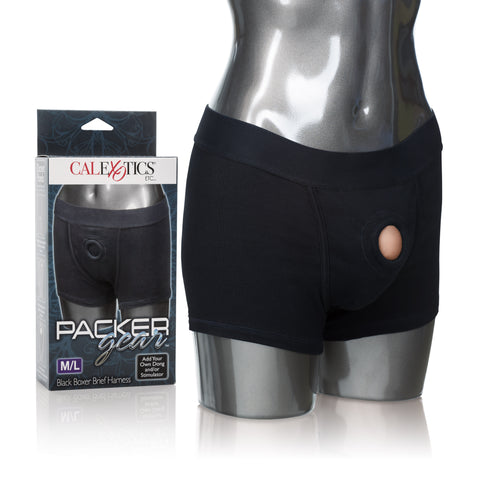 Packer Gear Boxer Harness Black Medium to Large Bodyforms
