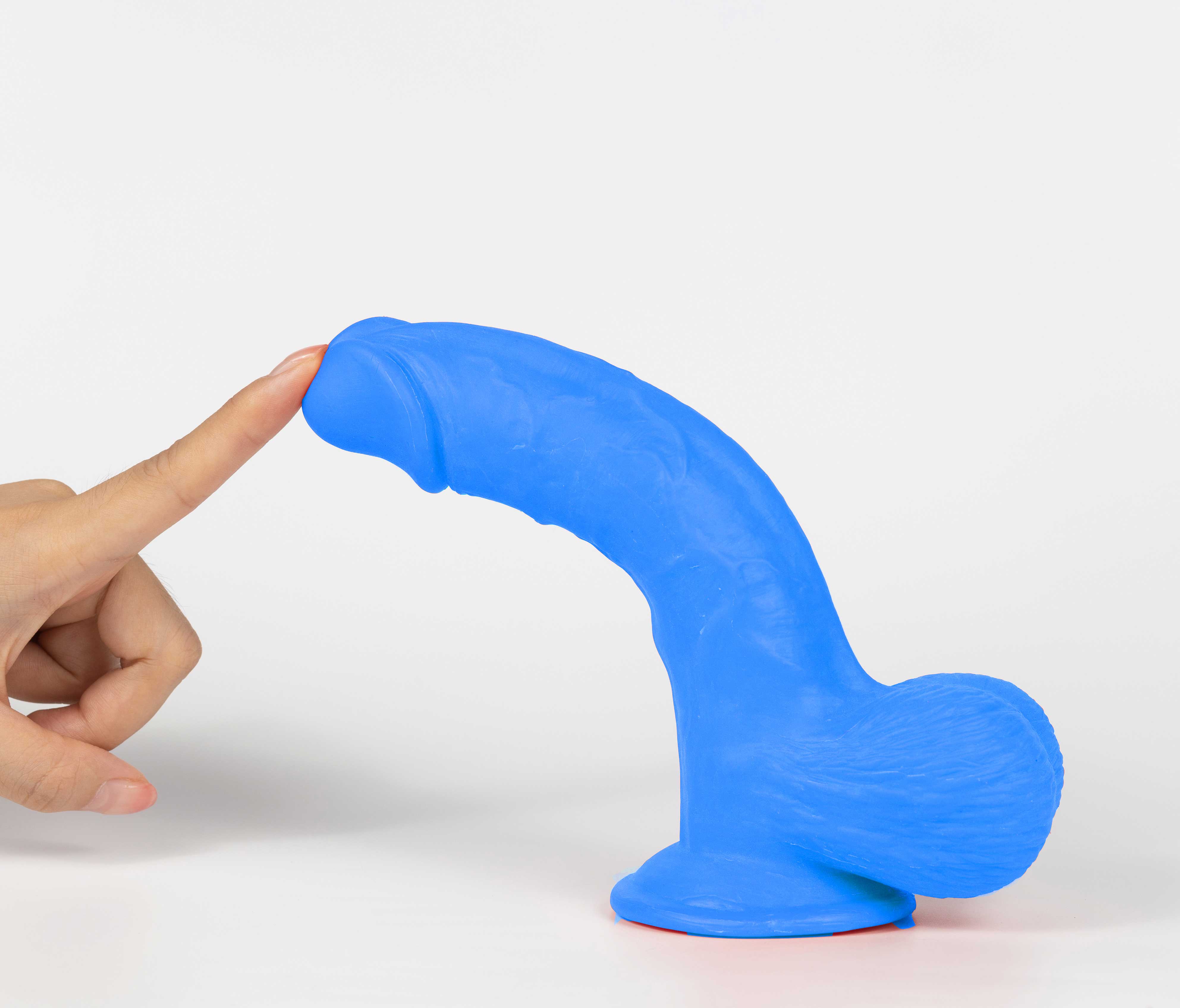 Mr. Blue 7.5 Inch Dual-Layered Sliding Skin Dildo – Lifelike Dildo Blue > Dildos > Realistic Dildos Main image