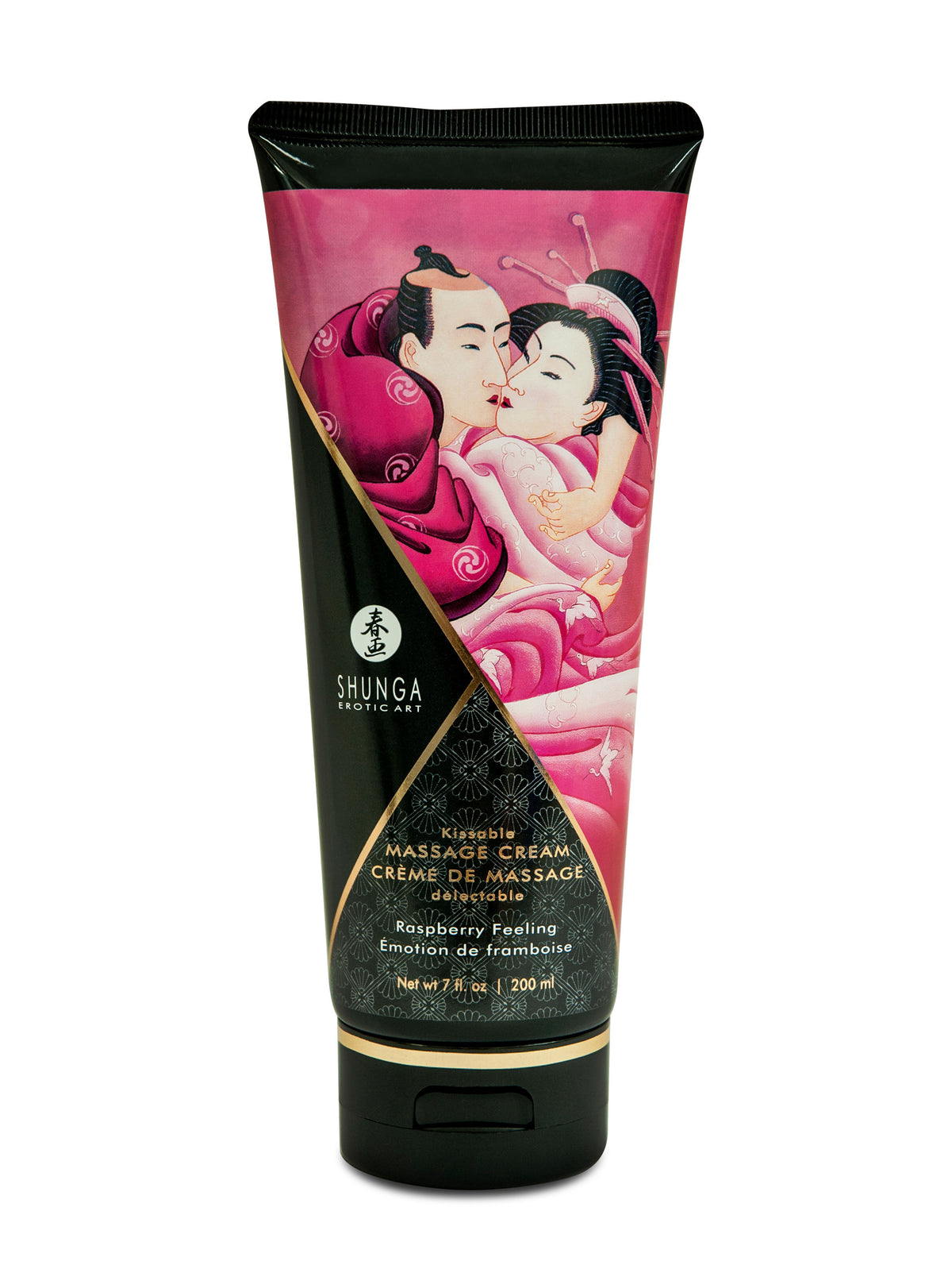 Shunga Kissable Raspberry Massage Cream 7 Fl Oz Edible Default Title Massage Oil