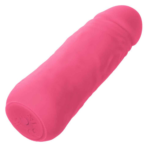 Mini Vibrating Studs Pink Liquid Silicone Vibe 4.25 Inches 10.75 Centimeters BULLETS