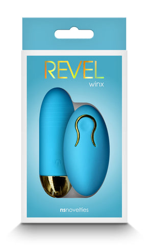 Revel Winx Wireless Rechargeable Blue Bullet Vibrator BULLETS