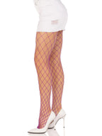 Leg Avenue Magenta Spandex Diamond Net Tights One Size > Clothes > Hosiery > Pantyhose & Tights