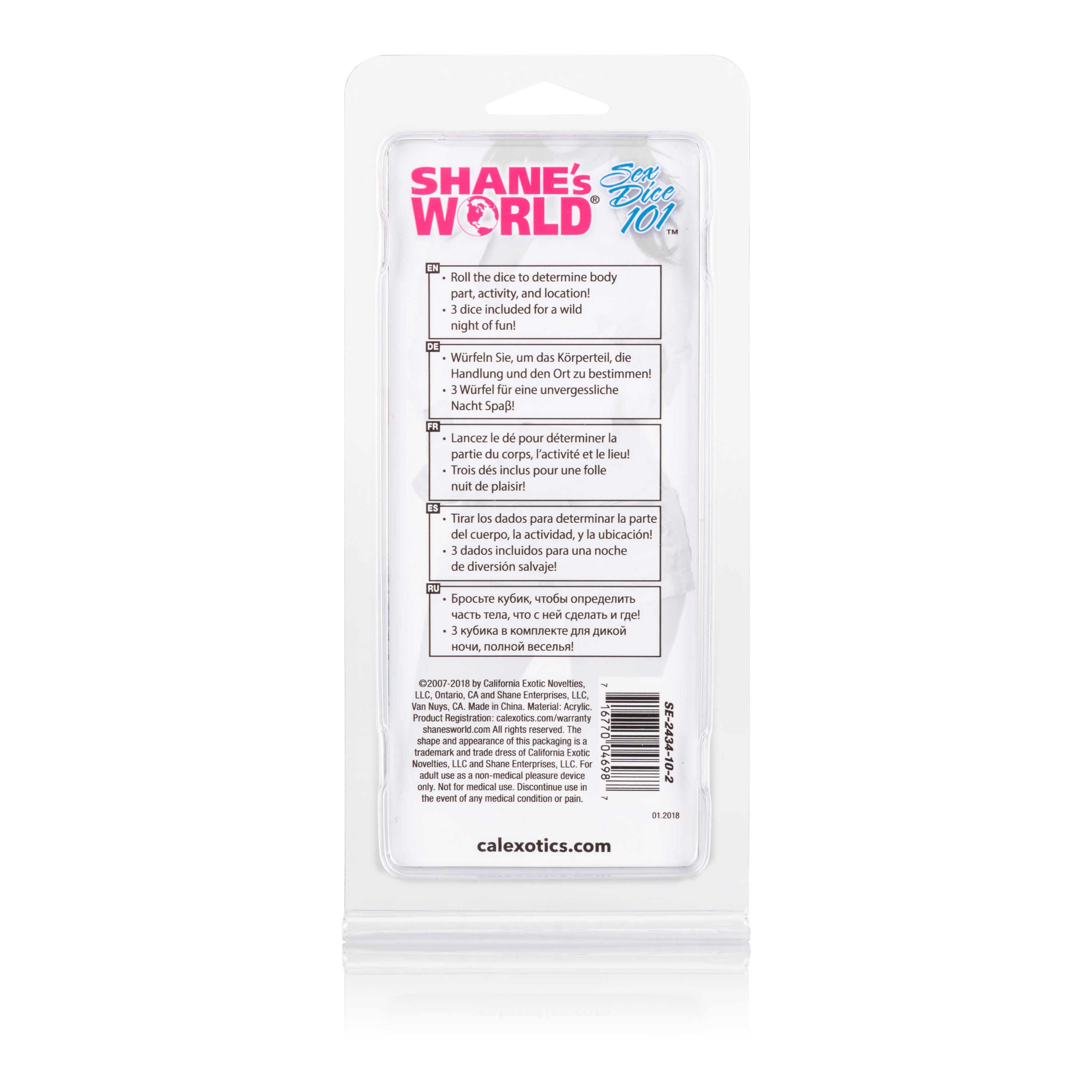 Shanes World Sex Dice Adult Game for Intimate Fun Nights Games