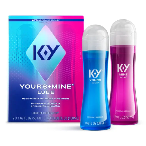 KY Yours and Mine 3oz Couples Lubricant Set Default Title > Lube > Water Based