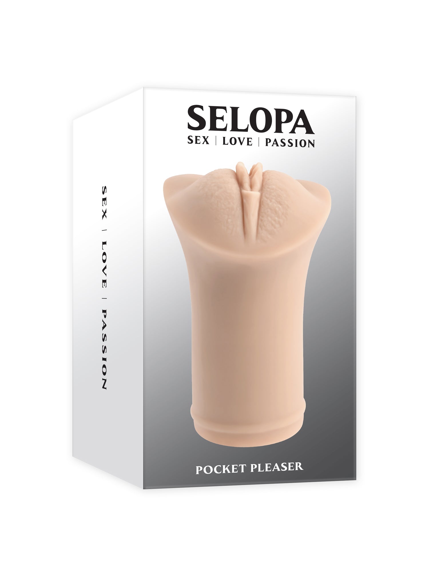 Selopa POCKET PLEASER - Light 11.9cm Soft Stroker Beige Strokers - Manual