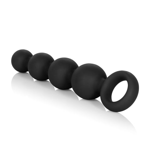 Silicone Booty Beads Anal Probe Black Soft Tapered Design > Anal Range > Anal Beads