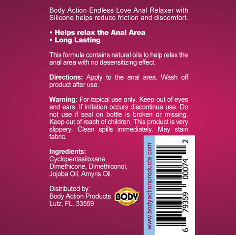 Endless Love Silicone Anal Lubricant for Intimate Comfort Anal Lubricant