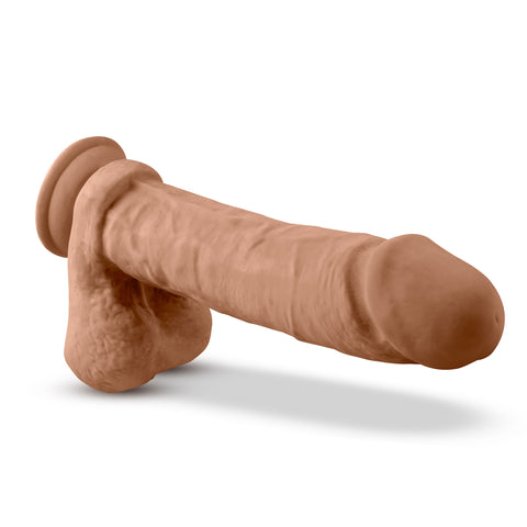 Au Natural 9 Inch 1.7 Inch Diameter Dildo (Mocha) – Handcrafted Dual Density Dildo With Suction Cup > Dildos > Realistic Dildos