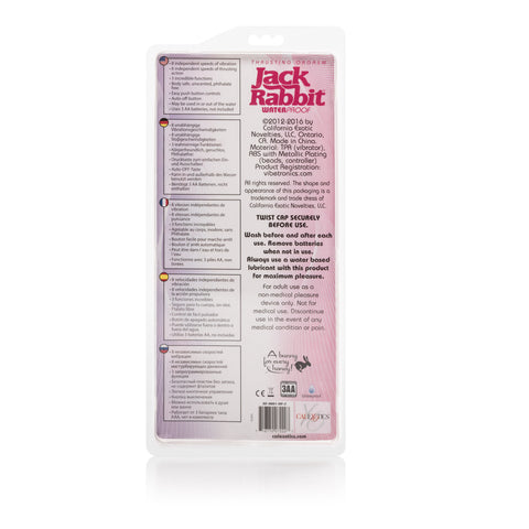 Thrusting Orgasm Jack Rabbit (Pink) – Dual Motor Rabbit Vibrator VIBRATORS-RABBIT-MULTI