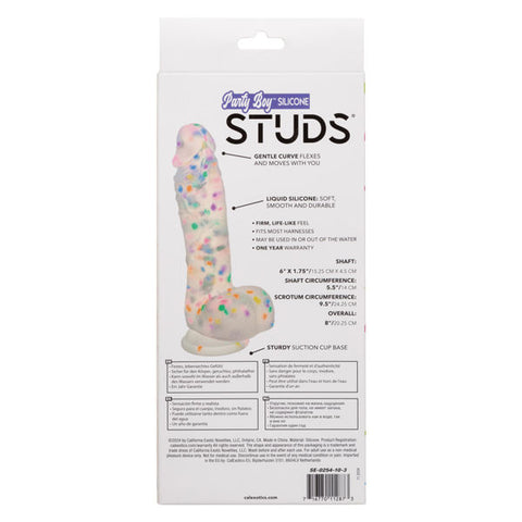 Party Boy Silicone Studs 6 Inch Flexible Adult Intimacy Toy Multi Dildos & Dongs