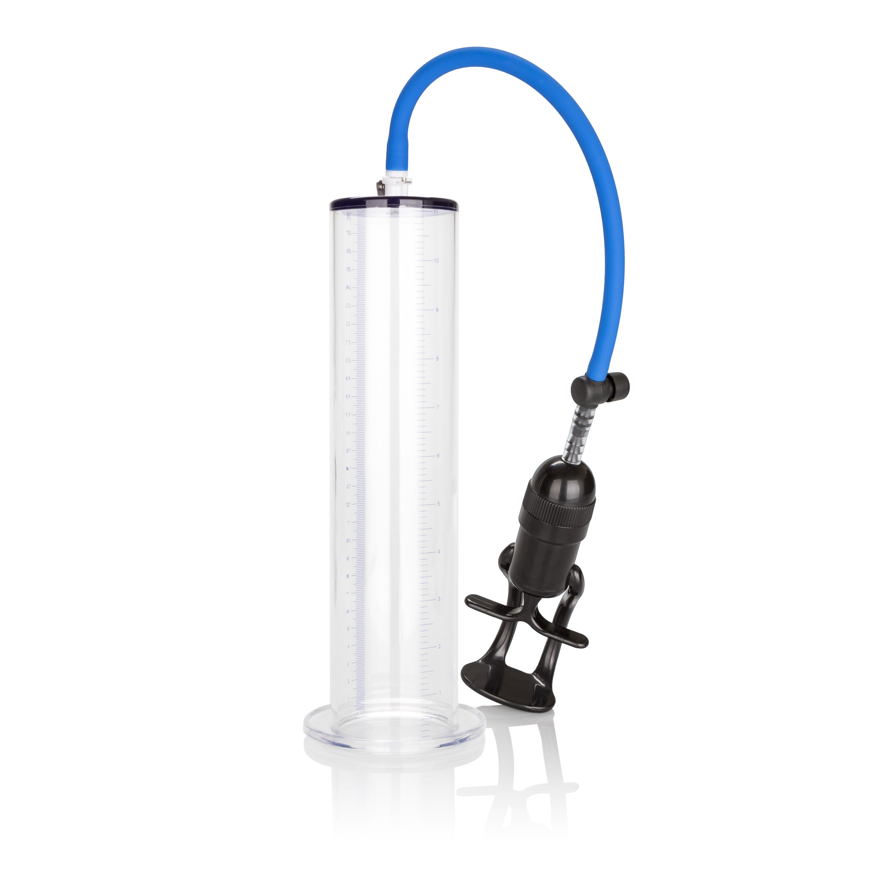 Executive Big Man's Penis Pump With XL Silicone Enhancer Ring Clear PUMPS