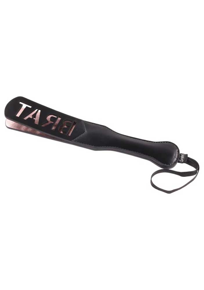 Sex & Mischief Brat Paddle 10.1 cm with Thuddy Impact Black Whips & Paddles