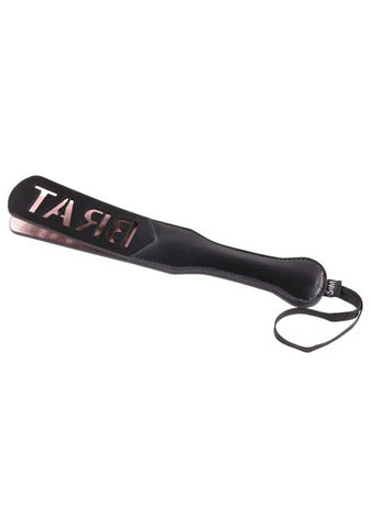Sex & Mischief Brat Paddle 10.1 cm with Thuddy Impact Black Whips & Paddles