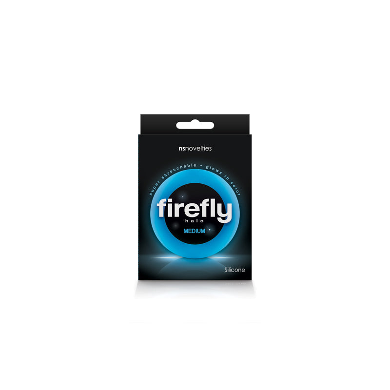 Firefly Halo - Glow In Dark 55 mm Cock Ring - Blue Blue COCK RINGS