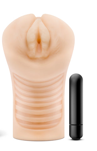 M Elite Soft and Wet Annabella Vibrating Vagina Stroker Strokers - Auto