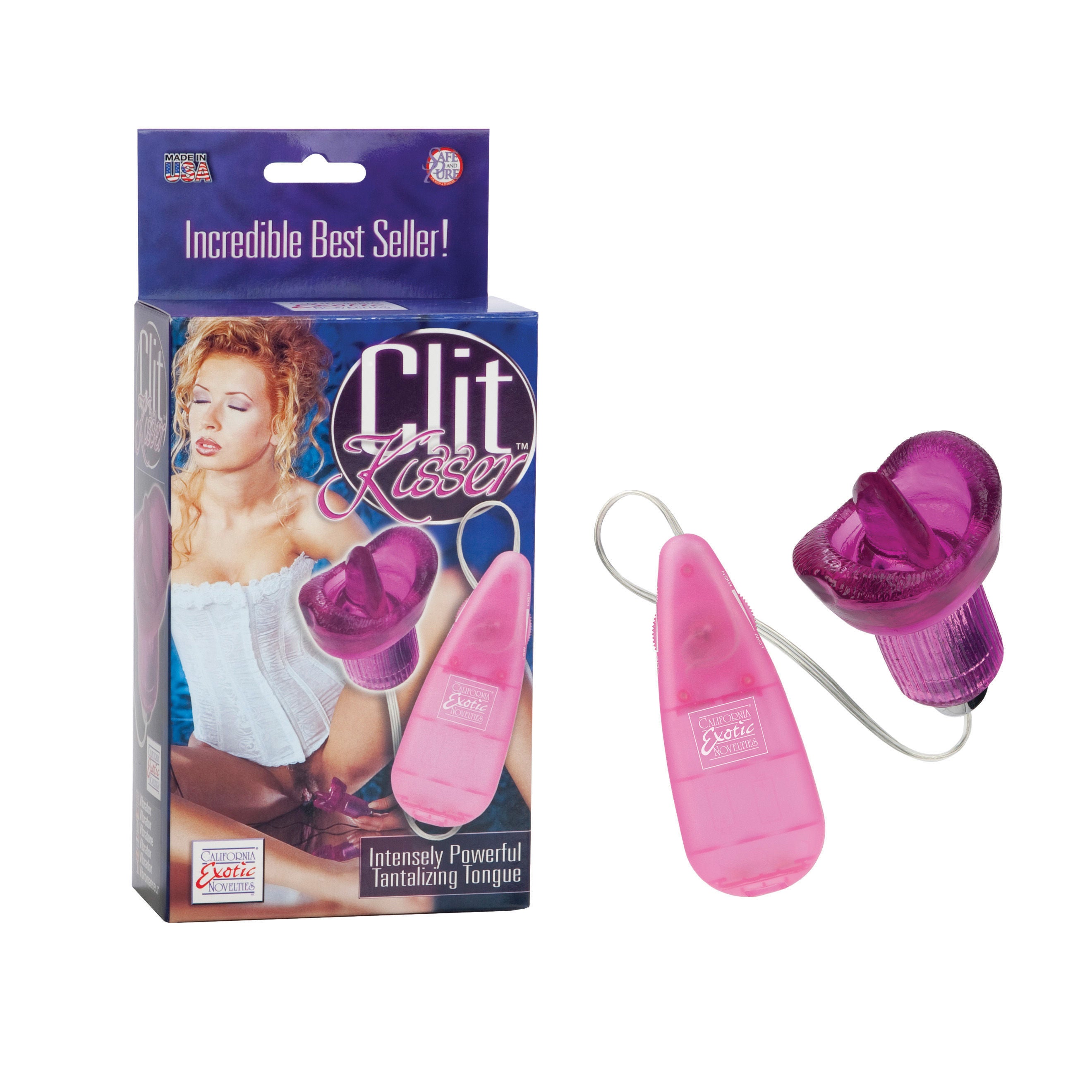 CalExotics Clit Kisser Tongue Vibrator with Removable Bullet BULLETS