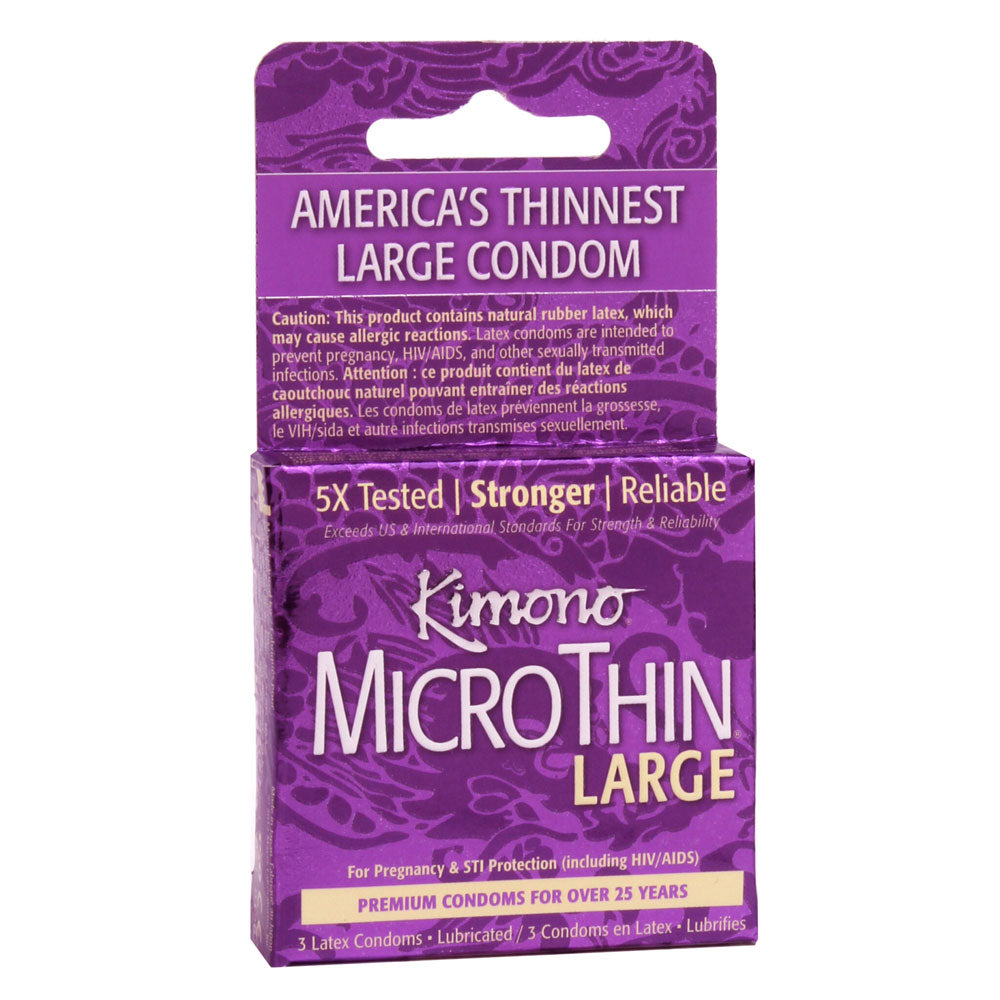 Kimono Microthin Large - 3 Pack Condoms Large > Essentials > Condoms Main image