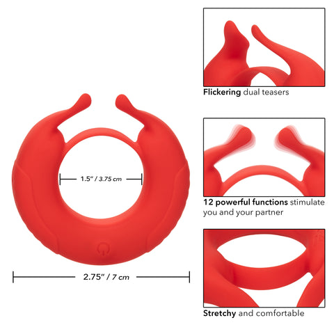 Taurus Enhancer Couples Vibrating Silicone Cock Ring Couples Toys