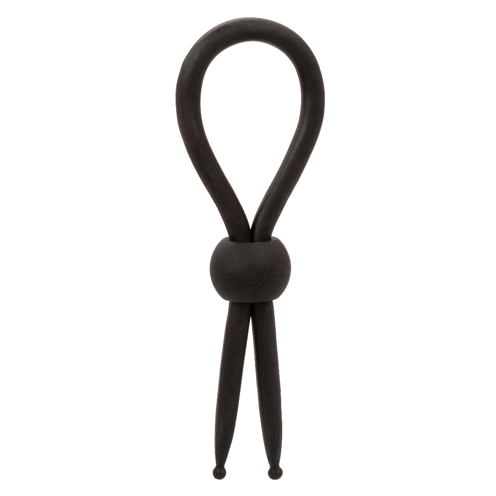 Alpha Liquid Silicone Lasso Ring Black Adjustable Size Stretchy Enhancer > Cock Ring > Adjustable