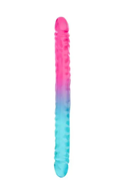 B Yours Candy Papi Sugar Stud 17.75 Inches – Flexible Double Dong Vibrator > Dildos > Double Dildos