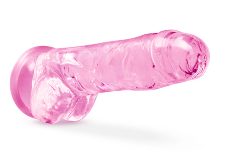 Naturally Yours 8 Inch Crystaline Dildo Rose DONGS