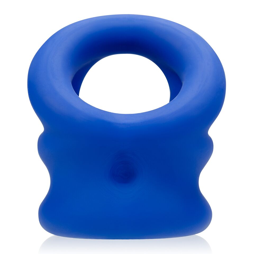 Tri-Squeeze Ball Stretch Cock Sling in Black Ice by Oxballs > Cock Ring > Sling
