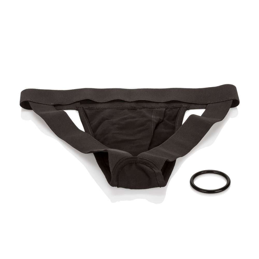 Packer Gear XL/2XL Jock Strap Harness for Hands-Free Pleasure Black Harnesses & Strap-Ons