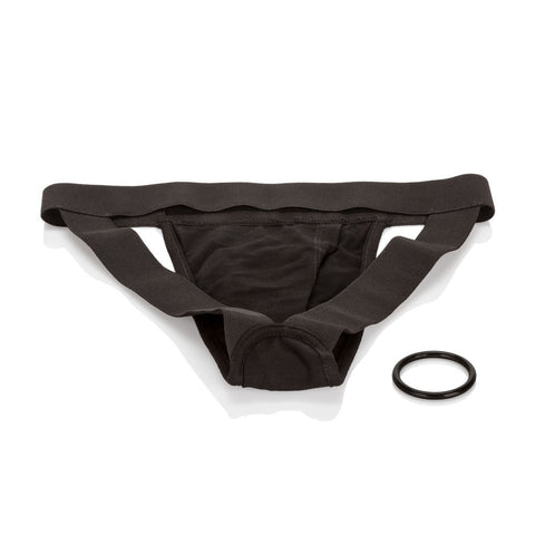 Packer Gear XL/2XL Jock Strap Harness for Hands-Free Pleasure Black Harnesses & Strap-Ons