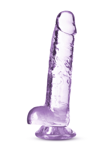 Naturally Yours 7 Inch Crystaline Dildo Amethyst DONGS