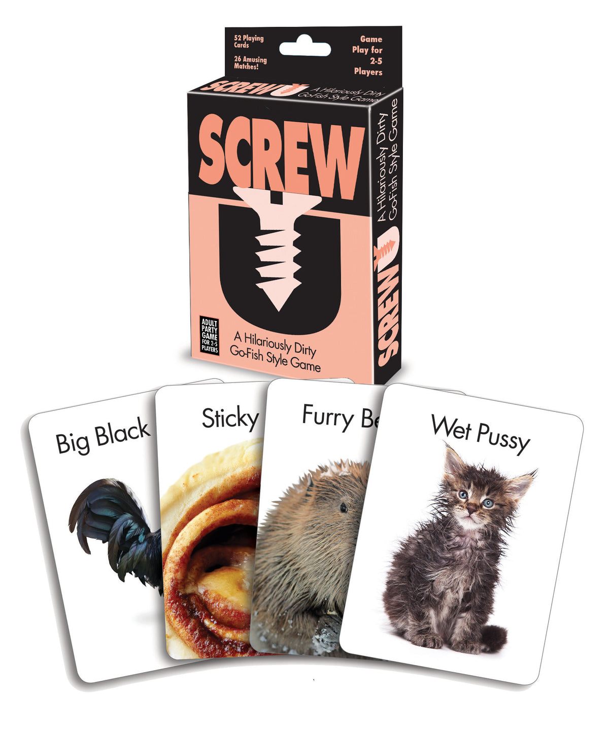 Screw U Card Game - Hilarious Adult Party Fun 2-8 Players > Novelties > Card Games