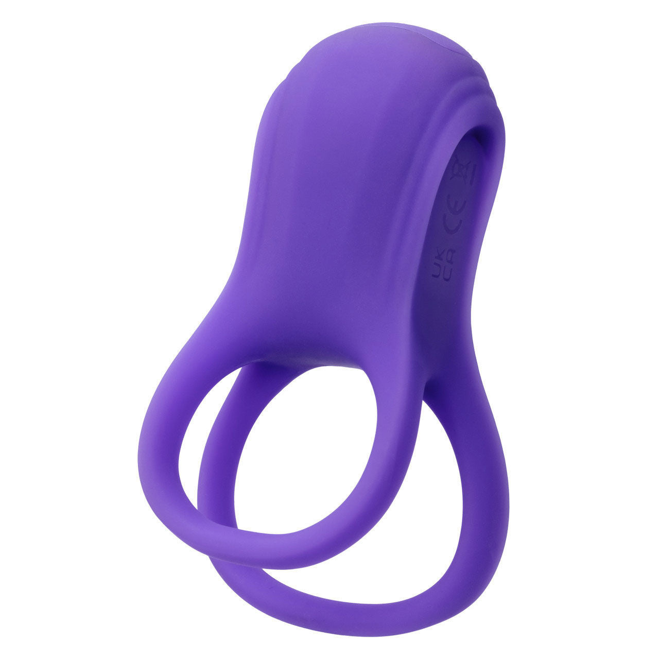 Rechargeable Dual Support Ring for Couples in Purple Design Cockrings