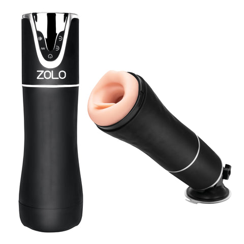 Zolo Automatic Blowjob USB Rechargeable Auto Masturbator Black Strokers - Auto