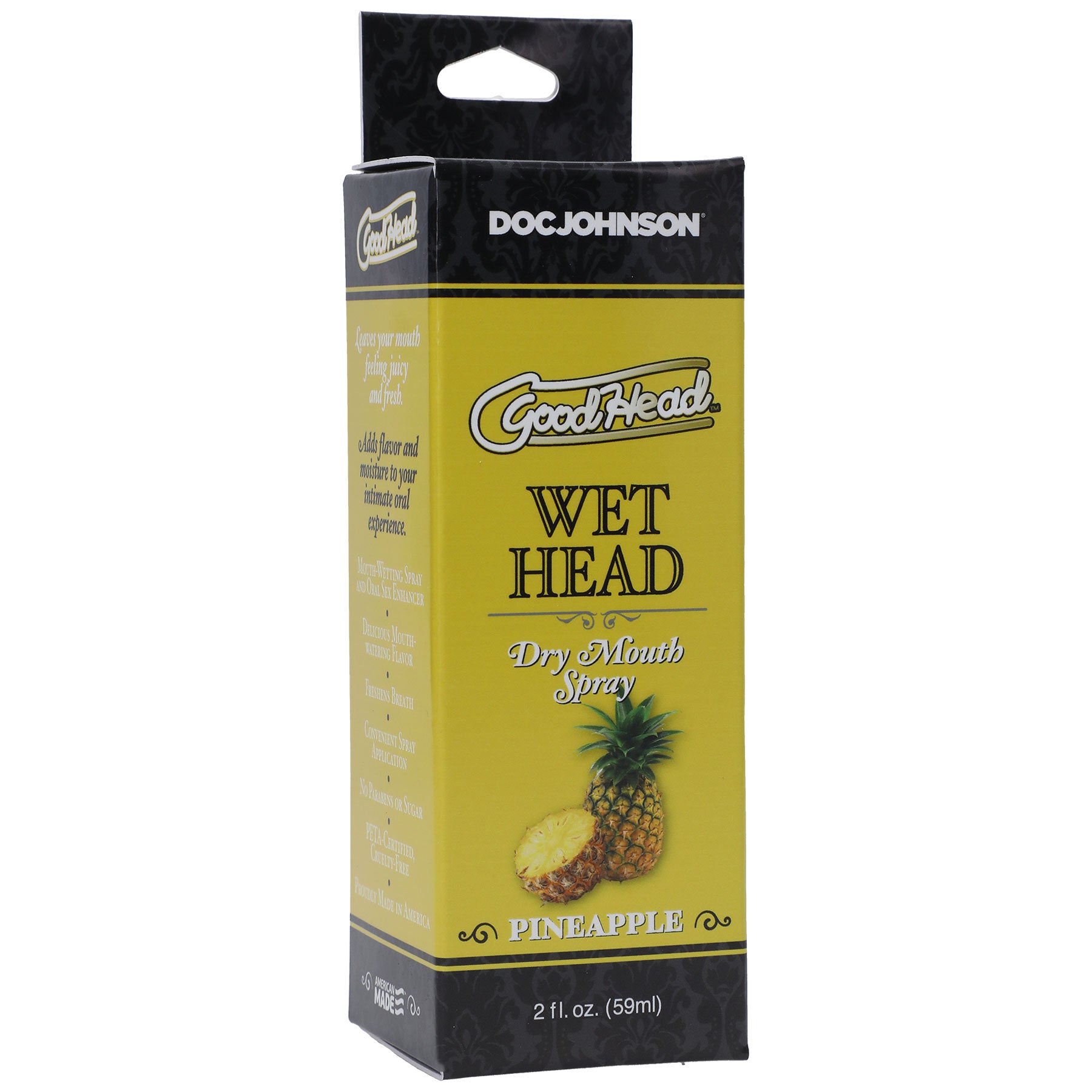 GoodHead Wet Head Pineapple Flavored Spray – 59 ml Moisture Spray > Lube > Oral Gels & Sprays