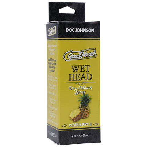 GoodHead Wet Head Pineapple Flavored Spray – 59 ml Moisture Spray > Lube > Oral Gels & Sprays