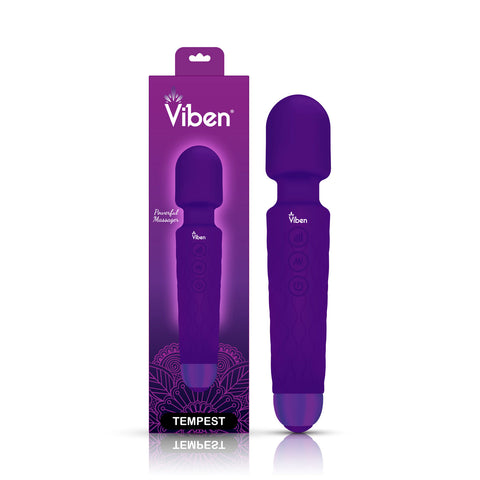 Viben Tempest Travel Wand Massager in Violet Electric Massager