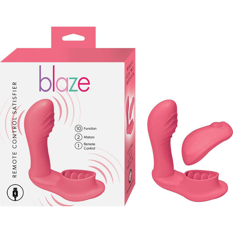 Blaze Remote Control Satisfier - Coral Panty Vibrators