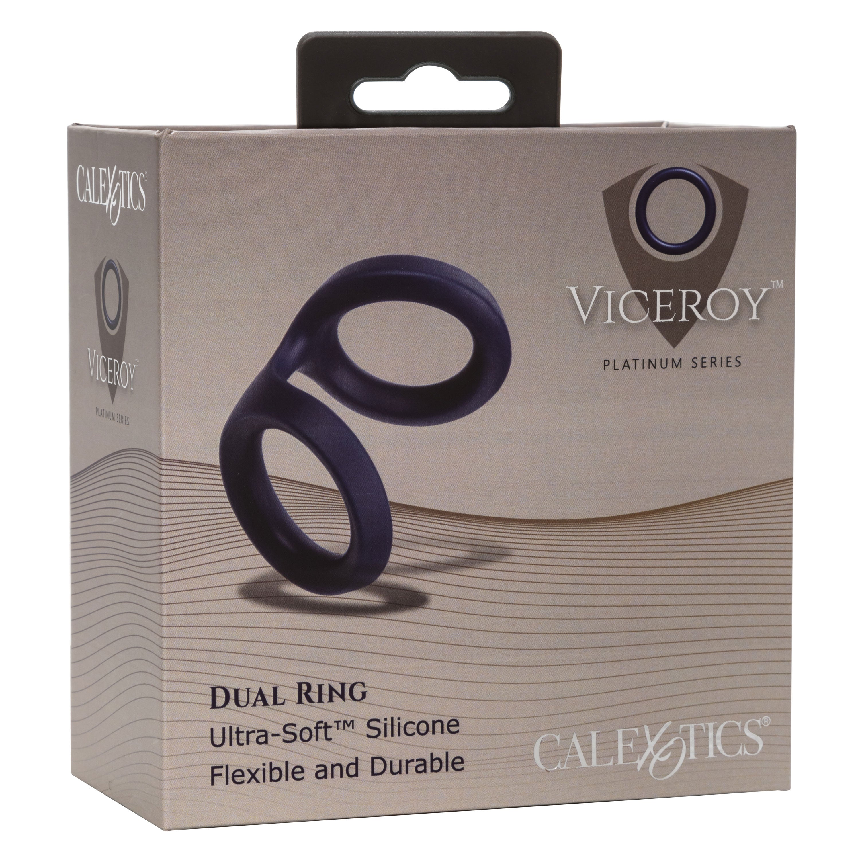 Viceroy Dual Silicone Cock Ring – Soft Stretchy Ultra-Plush Loops Male Ring > Cock Ring > Sling
