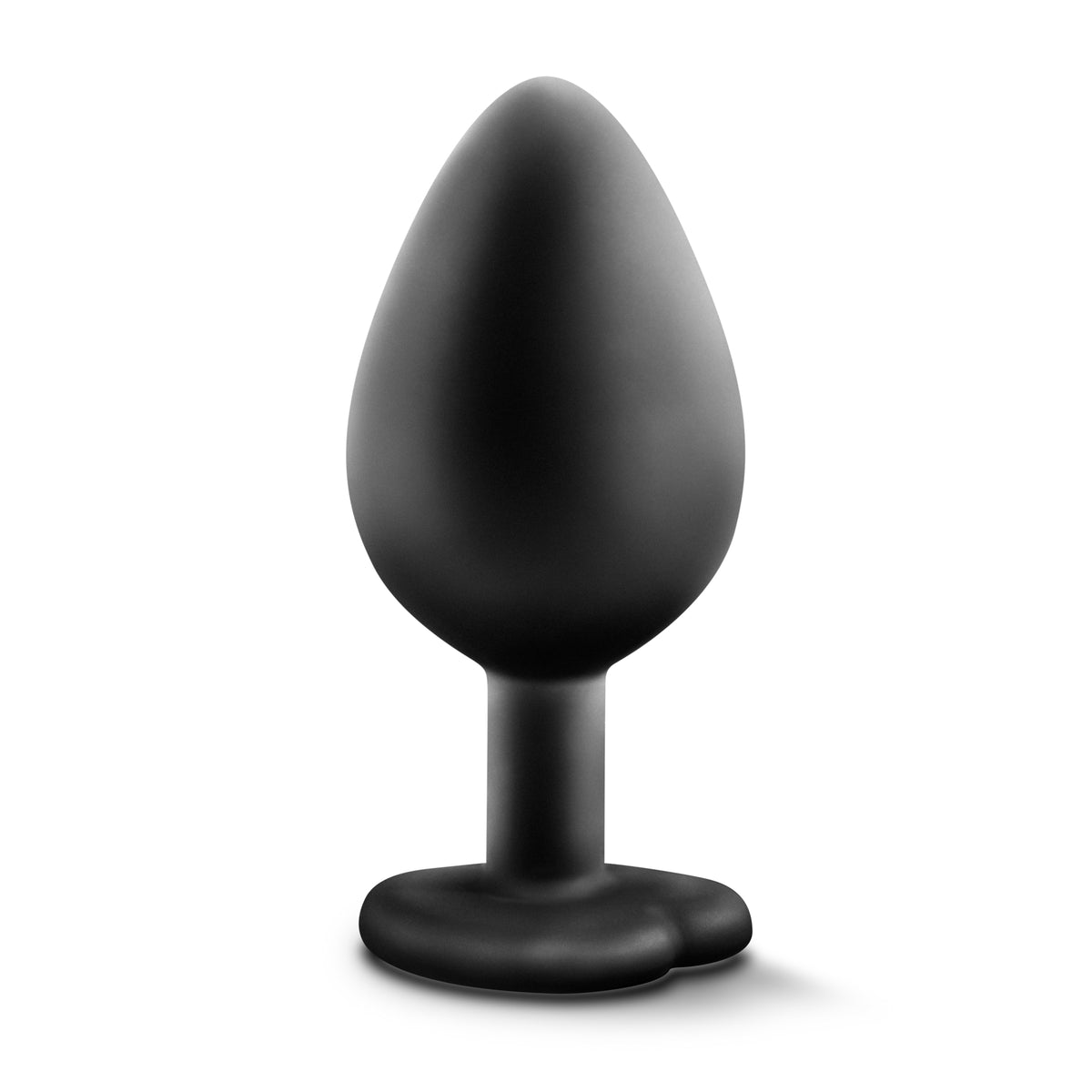 Temptasia Medium 3.25 Inch Black Bling Butt Plug Satin Smooth Anal Toy > Anal Range > Butt Plugs