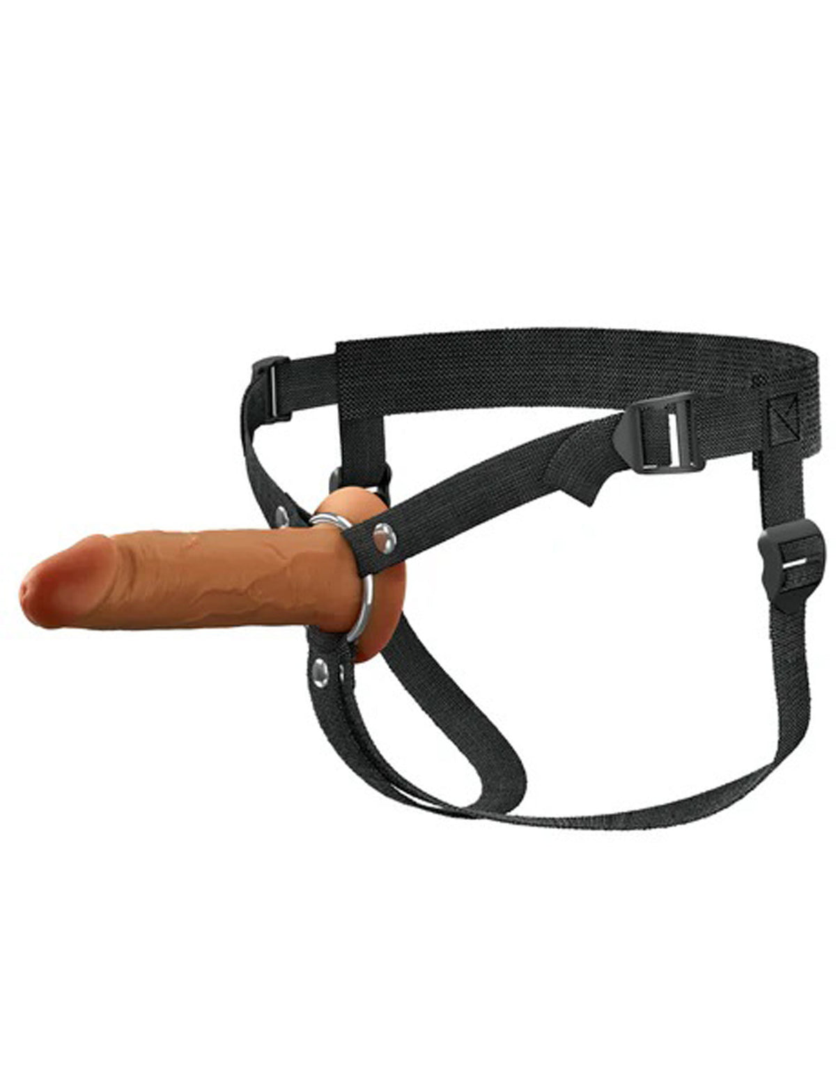 FX Elite 6 Inch Silicone Hollow Strap On Tan > Dildos > Hollow Strap Ons