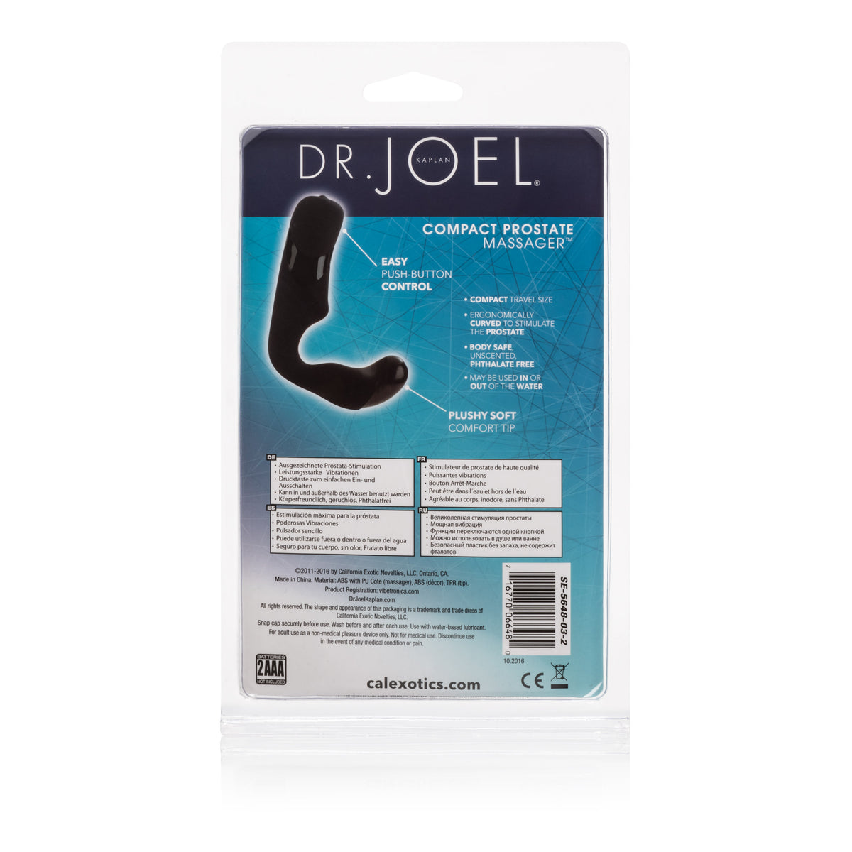 Dr Joel Kaplan Compact Prostate Massager with Powerful Vibrations > Anal Range > Prostate Plugs