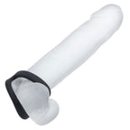 Alpha Liquid Silicone Snug Tugger (Black) – Premium Silicone Stamina Enhancer Sleeve > Cock Ring > Sling