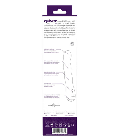 Quiver Plus Rechargeable Bendable G-Spot Vibrator in Pink Vibrators