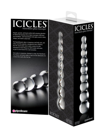 Icicles Clear Glass Massager Wand Handcrafted Adult Toy > Sex Toys > Glass